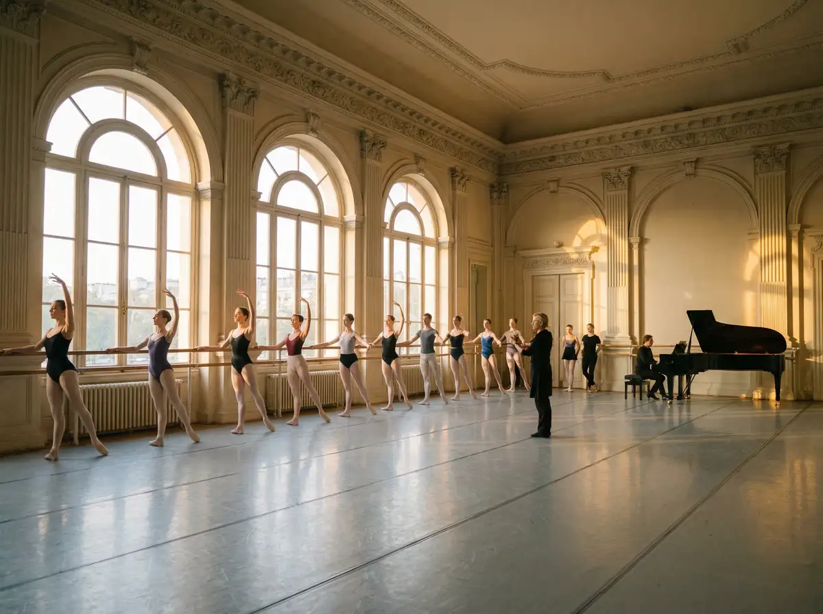 古典芭蕾课堂教学场景 - 尤物视频